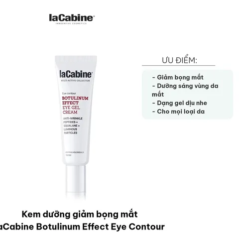 Kem Dưỡng Giảm Bọng Mắt laCabine Botulinum Effect 15ml - Gel Dịu Nhẹ Chống Lão Hóa, Sáng Da Vùng Mắt, Giảm Quầng Thâm Nếp Nhăn