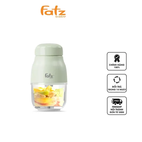 Máy Xay Thức Ăn Dặm Đa Năng Fatzbaby MIX 2 FB5001MB - Công Suất 200W, Lưỡi Dao Inox 8 Cánh, Dung Tích 300ml, Thích Hợp Cháo, Súp, Sinh Tố Cho Bé