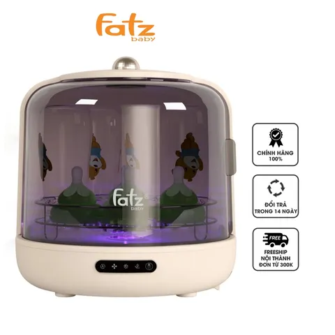 Máy úp bình sữa Fatzbaby Tidy 2 - Tiệt trùng UVC và sấy khô, Dung tích 13L, Giữ tiệt trùng lên đến 72 giờ, Phù hợp cho gia đình