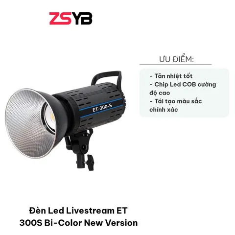 Đèn LED Livestream ET 300S Bi-Color Mới - Chỉnh Cường Độ & Màu Sắc, Chất Lượng Hình Ảnh Cao, Phụ Kiện Chụp Ảnh & Livestream