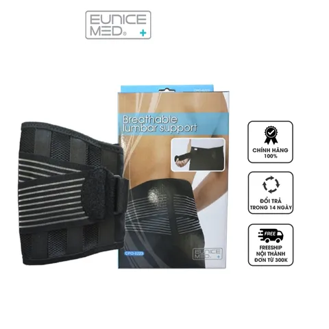 Đai Lưng Hỗ Trợ Cột Sống Eunice Med CPO-6223 - Giúp Giảm Đau Lưng, Bảo Vệ Lưng Tốt Nhất Với Thiết Kế Thoáng Khí, Chất Liệu Đẹp