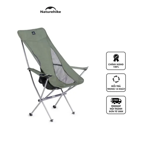 Ghế Xếp Cắm Trại Tựa Tay YL06 Plus Naturehike - Siêu Nhẹ, Thoải Mái, Tải Trọng 150kg, Phù Hợp Đi Cắm Trại & Dã Ngoại