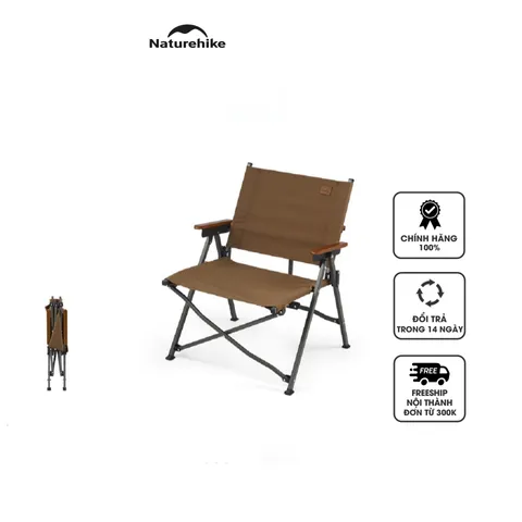 Ghế Kermit Xếp Gọn L04 NatureHike - Ghế Cắm Trại Chắc Chắn, Nhẹ Nhàng, Chất Liệu Oxford 600D, Tải Trọng 120kg, Dễ Dàng Mang Theo