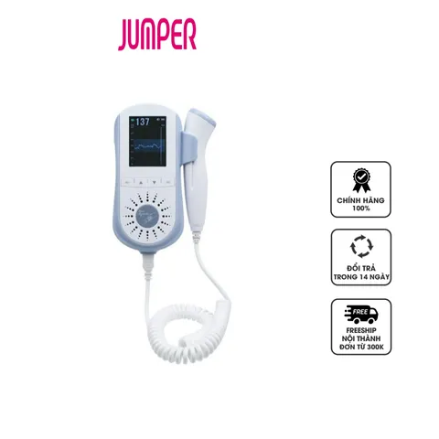 Máy Đo Tim Thai Cá Nhân Cầm Tay Jumper JPD-100E - Thiết Bị Y Tế Tiện Lợi Dành Cho Thai Phụ, Sử Dụng Công Nghệ Doppler Siêu Âm.