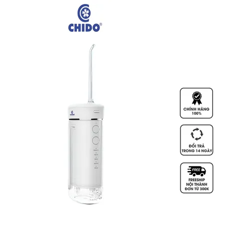 Máy Tăm Nước Chido WF-238 New 2024 - Thiết Kế 4 Đầu Phun, 5 Chế Độ Phun Thông Minh, Chăm Sóc Răng Miệng Tối Ưu