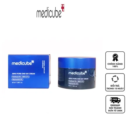 Kem Dưỡng Ẩm Medicube Zero Pore One Day Cream - Se Khít Lỗ Chân Lông, Giảm Mụn Đầu Đen, Kiểm Soát Dầu, Dành Cho Mọi Loại Da