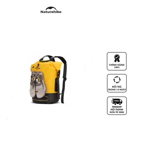 Balo Du Lịch Dã Ngoại Chống Thấm Nước Naturehike NH21FSB04 - Balo Chính Hãng IPX6, Dung Tích 20L/30L, Thích Hợp Cắm Trại, Đi Phượt