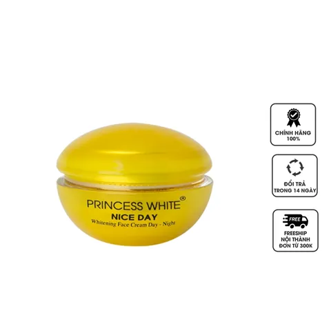 Kem Dưỡng Trắng Da Chuyên Sâu Princess White Nice Day - Dưỡng Ẩm, Làm Mờ Nám, Chống Nẵng SPF45, Phục Hồi Da Khỏe Mạnh