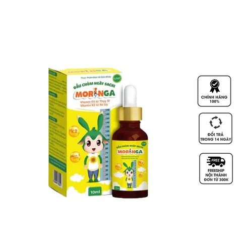 Dầu chùm ngây Sachi Moringa bổ sung Vitamin D3 K2 cho bé - Hỗ trợ phát triển xương và chiều cao, dinh dưỡng tối ưu cho trẻ nhỏ