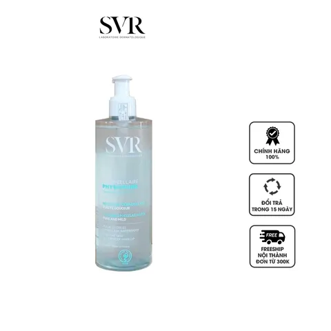 Nước tẩy trang SVR Physiopure Eau Micellaire 200ml - Dành cho da nhạy cảm, nhẹ nhàng làm sạch trang điểm hiệu quả, không gây kích ứng