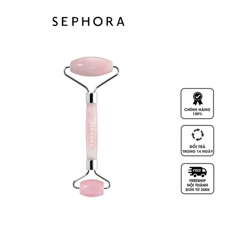 Thanh lăn massage mặt Sephora Rose Quartz Facial Roller - Giảm bọng mắt, làm săn chắc da, hỗ trợ hấp thụ dưỡng chất cho làn da tươi trẻ.