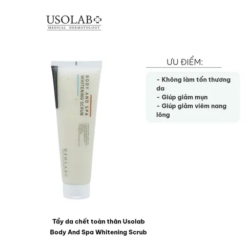 Tẩy Da Chết Toàn Thân Usolab Body And Spa Whitening Scrub 200ml - Giúp Da Sáng Mịn, Loại Bỏ Tạp Chất và Dầu Thừa, Chất Lượng Cao
