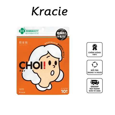 Mặt Nạ Dưỡng Ẩm Cho Da Khô Kracie Hadabisei Choi Facial - Giải Pháp Hàng Đầu Cho Da Thiếu Nước, Bổ Sung Độ Ẩm Hiệu Quả