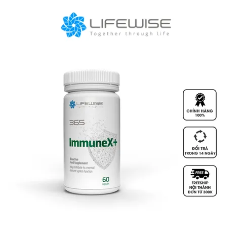 Viên Uống Tăng Cường Miễn Dịch LifeWise 365 ImmuneX+ - Hỗ Trợ Khỏe Mạnh Tự Nhiên, Hệ Thống Miễn Dịch Tốt Nhất