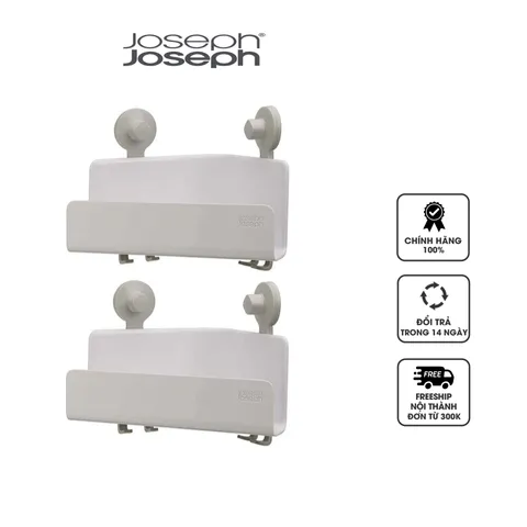 Bộ 2 Kệ Đựng Đồ Gắn Góc Tường Joseph Joseph 70550 EasyStore - Tiện Ích Hóa Nhà Cửa, Chất Liệu Nhựa Cao Cấp, Không Cần Khoan