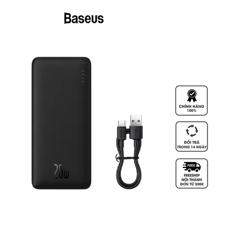 Pin Dự Phòng Sạc Nhanh Baseus Airpow 20W PD 20000mAh - Sạc Đôi Tương Thích Hầu Hết Thiết Bị, Dung Lượng Lớn, Thiết Kế Đẹp Mắt