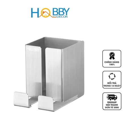 Kệ đựng máy cạo râu dán tường Inox 304 - Thiết kế sang trọng tiện lợi cho phòng tắm, tiết kiệm không gian, thương hiệu Hobby Home Decor MCR2