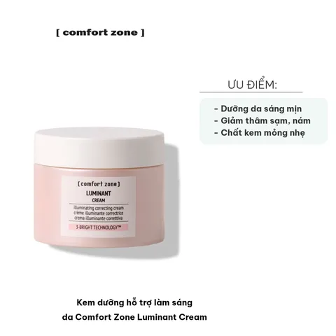 Kem Dưỡng Làm Sáng Da Comfort Zone Luminant Cream - Dưỡng Ẩm, Giảm Nám, Thích Hợp Mọi Loại Da, 60ml
