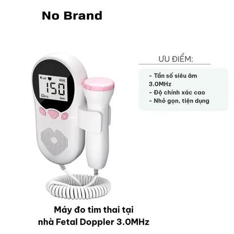 Máy Đo Tim Thai Tại Nhà Fetal Doppler 3.0MHz - Thiết Bị Siêu Âm Cao Cấp Nghe Nhịp Tim Thai Nhi Chính Xác Từ 9 Tuần Trở Lên