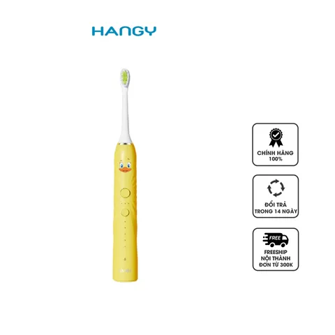 Bàn Chải Điện Trẻ Em HANGY HY23 TE - 3 Chế Độ, Mềm Mại, Đáng Yêu, Thiết Kế Đặc Biệt Cho Bé Từ 3 Tuổi, Chăm Sóc Răng Miệng Hiệu Quả