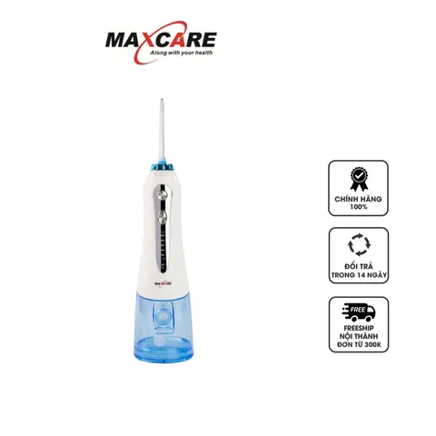 Máy Tăm Nước Cầm Tay Maxcare M1Pro - 5 Chế Độ Áp Lực, Dung Tích 300ml, Phù Hợp Răng Nhạy Cảm, Niềng Răng, Bọc Sứ, Implant