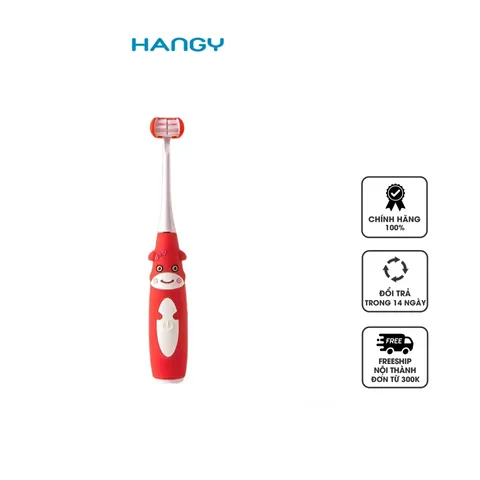 Bàn Chải Điện Đánh Răng 3D Cho Trẻ Em LEYUYO HANGY - Thiết Kế Ngộ Nghĩnh, Công Nghệ Âm Tần 31.000 Lần/Phút, Sạch Răng Hiệu Quả