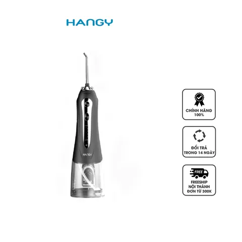 Máy Tăm Nước HF9P HANGY 5 Chế Độ - Công Nghệ Siêu Âm Tẩy Sạch Răng Miệng, Pin 2500mAh, Chống Nước IPX7