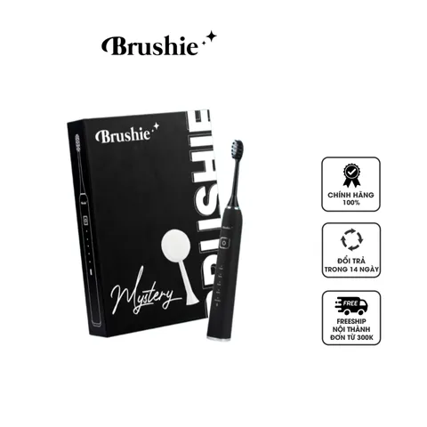 Bàn Chải Điện Brushie Ultra 5 Chế Độ Kết Hợp Đầu Rửa Mặt - Công Nghệ Sonic 42,000 Rung/phút, Lý Tưởng Cho Răng Khỏe Và Da Nhạy Cảm