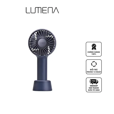 Quạt Cầm Tay Mini Lumena Fan C2 Có Chân Để Bàn, Pin 2000mAh, Thiết Kế Nhỏ Gọn, Thời Gian Sử Dụng 14 Giờ, Quạt Điện Tiện Lợi