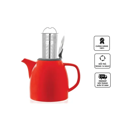 Ấm trà Tealyra Drago 1L - Ấm pha trà gốm sứ có lưới lọc thép không gỉ, giữ hương vị trà hoàn hảo, dụng cụ pha trà tiện lợi cho gia đình