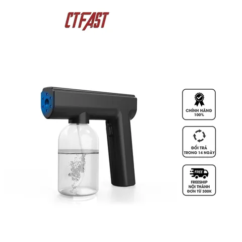 Máy Phun Khử Trùng Nano Cầm Tay CTFAST-05 - Thiết Bị Khử Khuẩn Gia Đình Không Dây Với Ánh Sáng Xanh, An Toàn Và Hiệu Quả