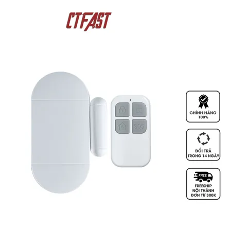 Chuông Báo Chống Trộm CTFAST MC-02 Có Điều Khiển Từ Xa - Âm Thanh 130db, Hệ Thống An Ninh Tiện Lợi, Thiết Kế Nhỏ Gọn