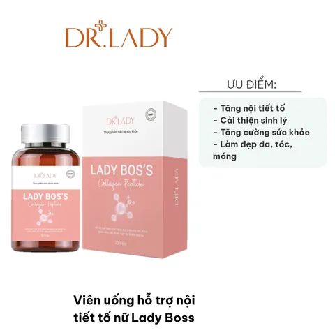 Viên uống Lady Boss hỗ trợ nội tiết tố nữ - Cải thiện sức khỏe sinh lý, làm trắng da, giảm tàn nhang, chất lượng cao từ Dr.Lady