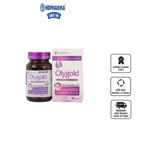 Viên uống hỗ trợ nội tiết tố nữ Olygold - Cân bằng hormone, giảm khô hạn và rối loạn kinh nguyệt cho phụ nữ trên 30 tuổi