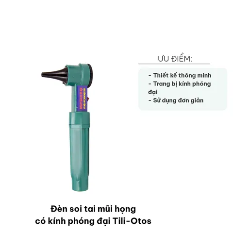 Đèn Soi Tai Mũi Họng Tili-Otos - Thiết Bị Chăm Sóc Sức Khỏe Có Kính Phóng Đại Và Đèn LED Sáng Trắng Hỗ Trợ Gia Đình Kiểm Tra Sức Khỏe