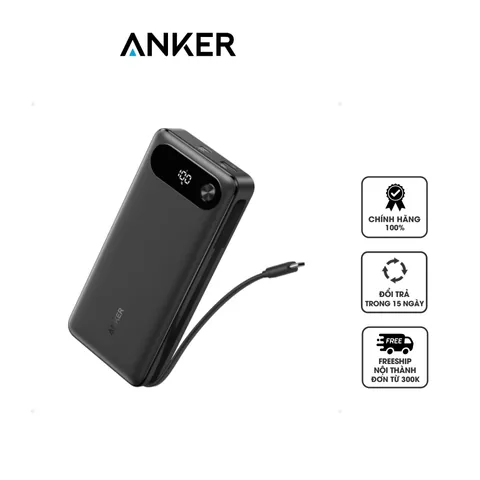 Pin Dự Phòng Anker A1383 20000mAh - Sạc Nhanh, Thiết Kế Gọn Nhẹ Cho Điện Thoại, Laptop, Máy Tính Bảng Chính Hãng