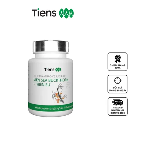 Viên Sea Buckthorn Thiên Sư - Hỗ Trợ Bổ Gan, Cải Thiện Chức Năng Gan, Bảo Vệ Sức Khỏe Gan 70 Viên