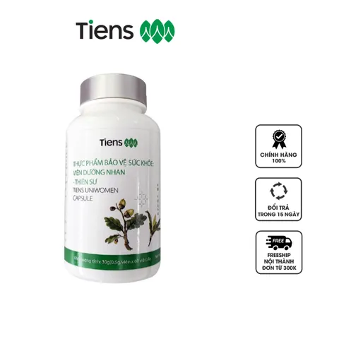 Viên Dưỡng Nhan Thảo Mộc Tiens Uniwomen - Hỗ Trợ Sức Khỏe & Làm Đẹp Da Cho Phụ Nữ Sau Sinh, Chiết Xuất Tự Nhiên 60 Viên