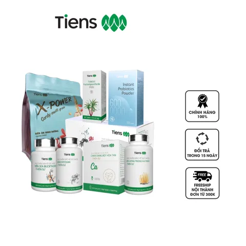 Bộ sản phẩm Thiên Sư hỗ trợ sức khỏe - Thanh lọc, giải độc với 8 loại thực phẩm chức năng dinh dưỡng cao cấp hỗ trợ tăng cường đề kháng.