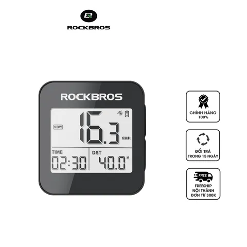 Đồng hồ đo tốc độ xe đạp không dây Rockbros G1 IPX6 với GPS - 25 tính năng cho người đạp xe chuyên nghiệp - Quà tặng thể thao lý tưởng