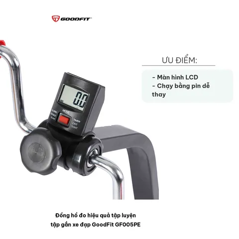 Đồng Hồ Đo Hiệu Quả Tập Luyện Xe Đạp GoodFit GF005PE - Màn Hình LCD, Đo Thời Gian, Quảng Đường và Calo Tiêu Thụ