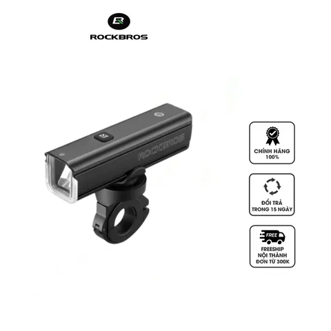 Đèn Pha Xe Đạp Cảm Biến Rockbros 1500 Lumens Sạc Type C, Chống Nước IPX6, Chiếu Sáng 200 Mét - Phụ Kiện Thể Thao An Toàn