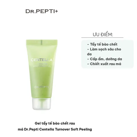 Gel Tẩy Tế Bào Chết Rau Má Dr.Pepti Centella Soft Peeling - Phục Hồi Da, Dưỡng Ẩm, Chống Oxy Hóa, Dành Cho Da Nhạy Cảm