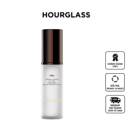 Kem lót Hourglass Veil Mineral Primer - Chất kem nhẹ, chống nắng SPF15, cấp ẩm và che khuyết điểm, phù hợp với mọi loại da
