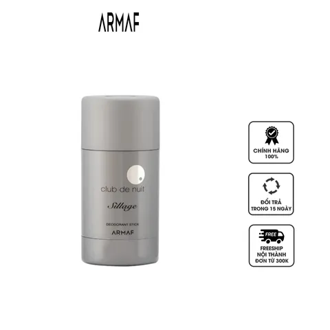 Lăn Khử Mùi Nam Armaf Club De Nuit Sillage - Deodorant Stick Hương Nước Hoa Nam Tính, Khử Mùi Hiệu Quả 75g