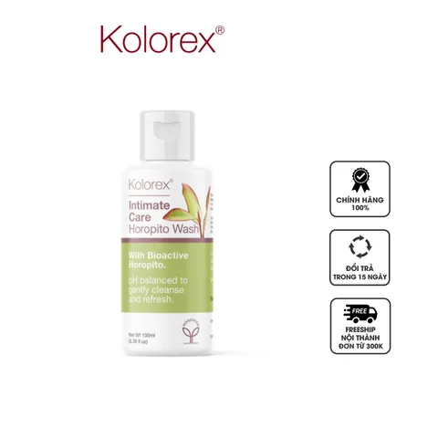 Dung dịch vệ sinh Intimate Care Kolorex Horopito Wash cho cả nam và nữ - Công thức sạch nhẹ, cân bằng pH, hỗ trợ chống nấm 100ml