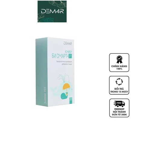 Viên Dầu Cá Omega 3 Dem4R Junior Be Smart R - Bổ Sung DHA, EPA Và Vitamin Cho Trẻ Từ 3 Tuổi, Hỗ Trợ Phát Triển Não Bộ, Thị Lực