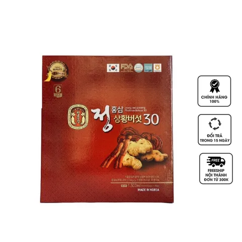 Nước Hồng Sâm Nấm Thượng Hoàng Jeong Hàn Quốc 50ml x30 gói - Giúp Tăng Cường Sức Khỏe, Làm Đẹp Da Từ Tự Nhiên