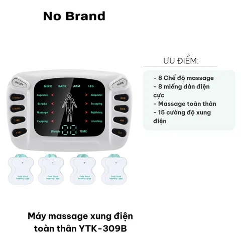 Máy Massage Xung Điện Toàn Thân YTK-309B - 12 Tính Năng Chuyên Nghiệp, Giúp Thư Giãn, Giảm Đau Nhức, Tăng Cường Sức Khỏe