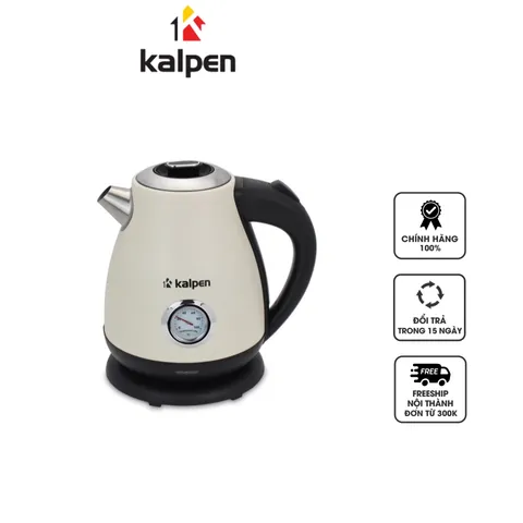 Ấm Đun Nước Siêu Tốc Kalpen KK91 2200W - Dung Tích 1.7L, Bảo Vệ Quá Nhiệt Tự Động, Đun Nước Nhanh Chóng, An Toàn Cho Gia Đình